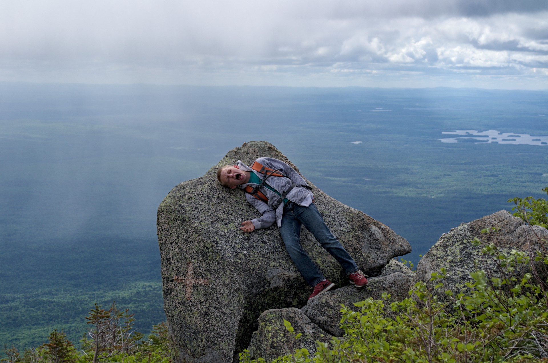 Hiking Katahdin with Kids: Summit and Ice Caves in July