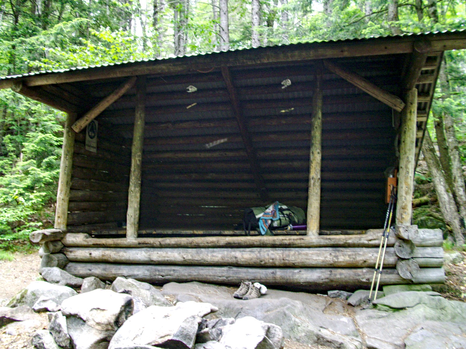 Cooper Brook Falls Lean-to — arrive early, this one fills up