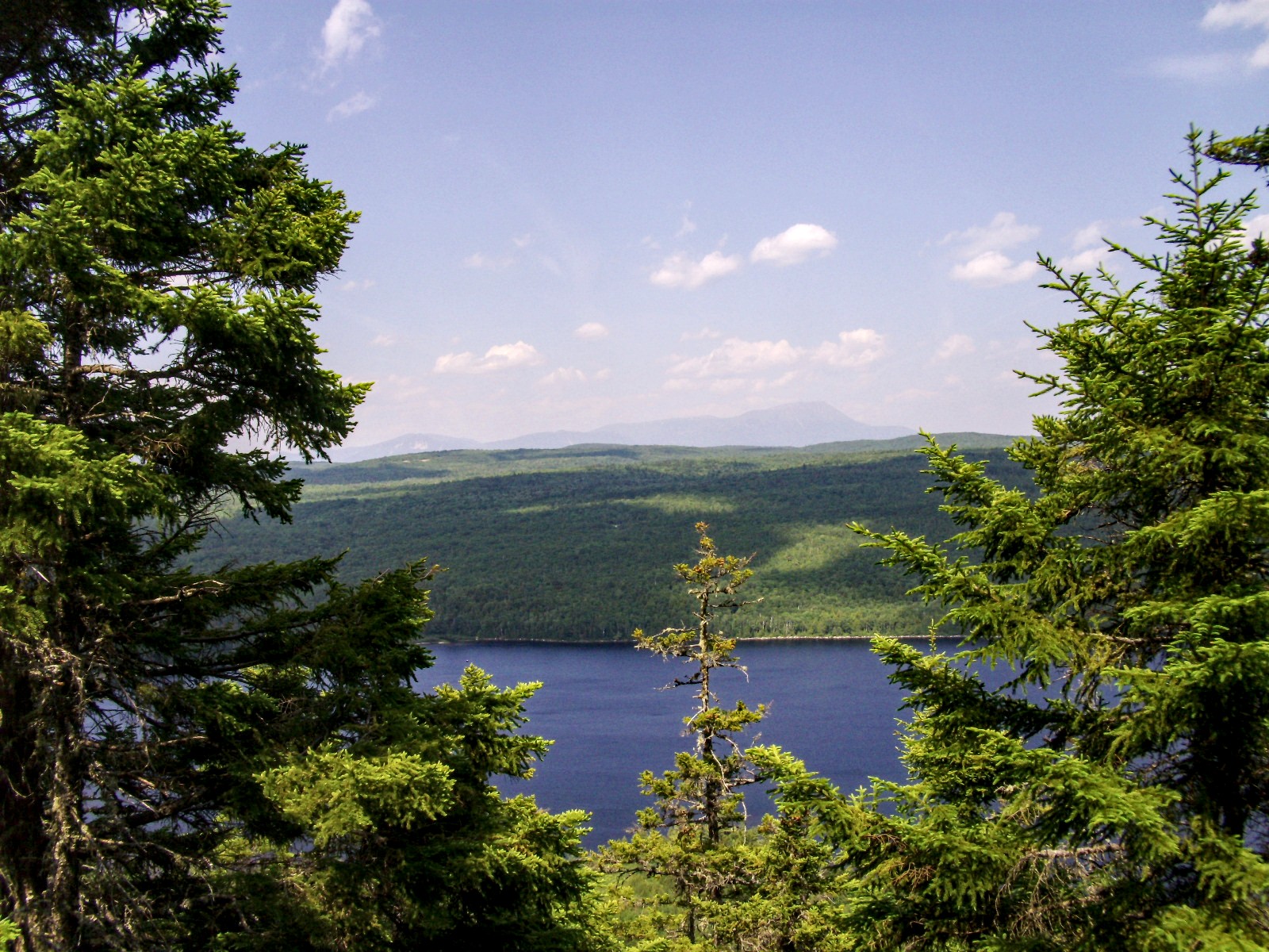 View from Nesuntabunt Mountain over Nahmakanta Lake — an underrated summit on the final stretch