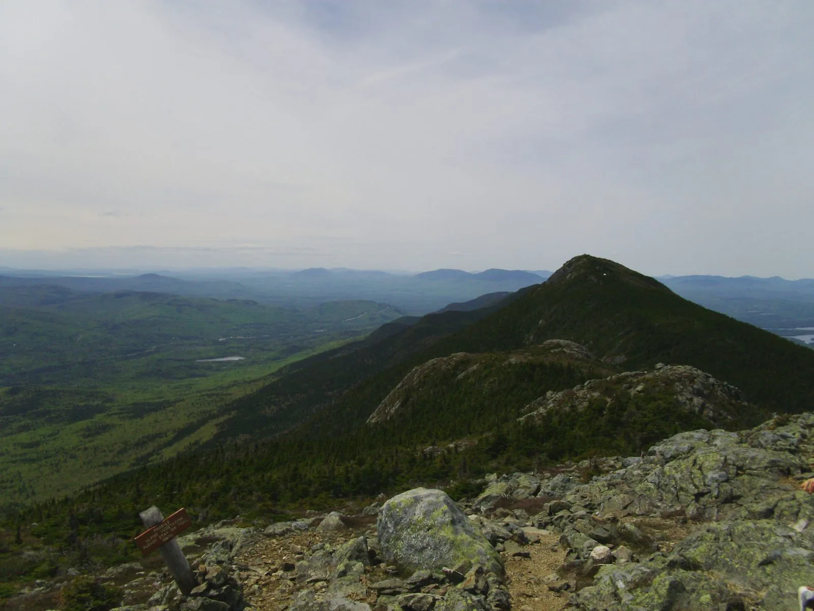 Panoramic view of the alpine ridge connecting West Peak and Avery Peak on the Bigelow Range