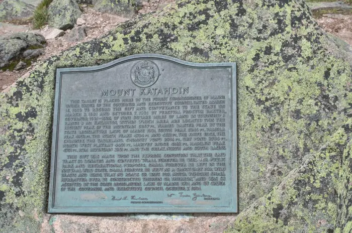Baxter Peak Summit Plaque
