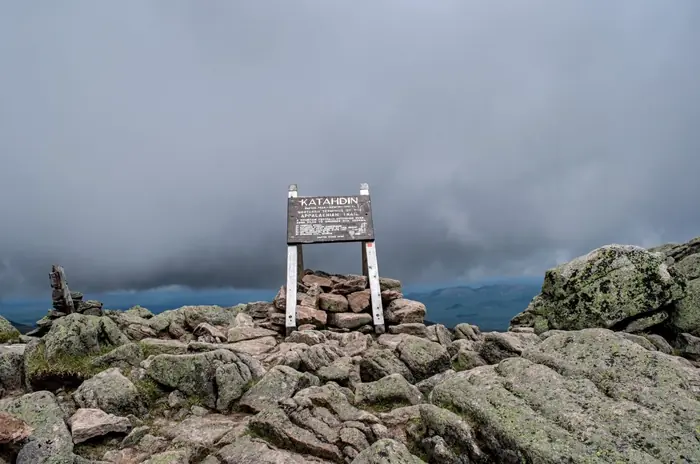 Katahdin Summit Sign