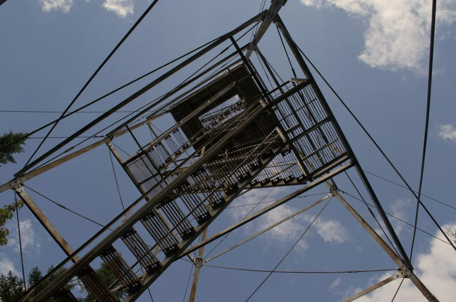 Mount Kineo fire tower at the summit